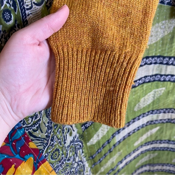 Pendleton Golden Copper Washable Shetland Wool Crewneck Sweater Size Medium - Picture 8 of 14